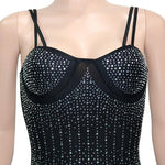 Women’s Sparkle Black Rhinestone Jumpsuit