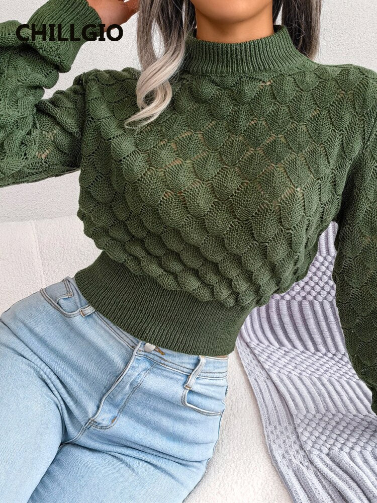 Women Knitted Autumn Long Sleeve Casual Sweaters 