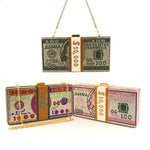 New Money Clutch Rhinestone Purse 