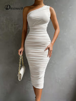 White One Shoulder Dress