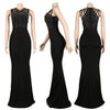 Diamond O-neck Sleeveless Maxi Sleeveless Dress