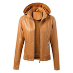  Winter PU Leather Coat 