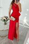 elegant one shoulder dress