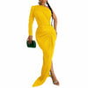 One-shoulder Ruched Long Dresses