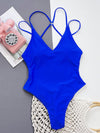 Ring Linked Cut Out Backless One Piece Swimsuit