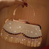 Women Banquet Diamond-Studded Tassel Bags