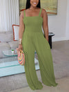 Spaghetti Strap Bandeau Loose Jumpsuits