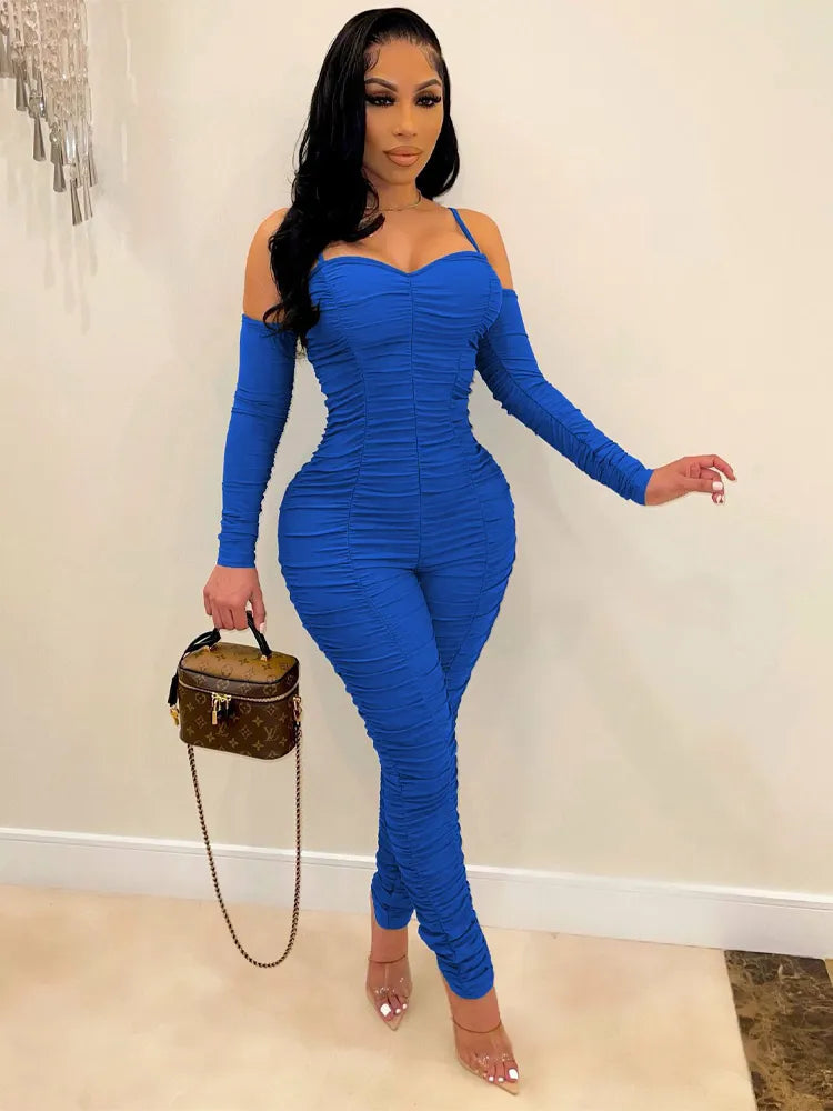 Sexy Long Sleeve Sling Jumpsuit