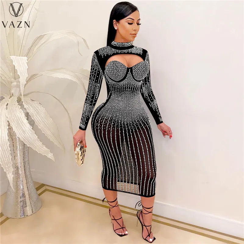 Women Sexy Style Long Sleeve Dresses