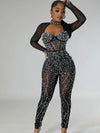 Sparkly Diamond Rhinestone Jumpsuit