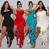 Ruffles Fringe Women Maxi Dress