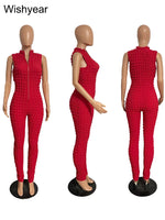 Stretch Pencil Pants Jumpsuits