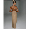 New One Shoulder High Split Dresses