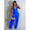 Women's One Pieces Halter Back Jumpsuits