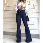 Elegant High Waist Hip Lifting Lace up Bell-bottoms