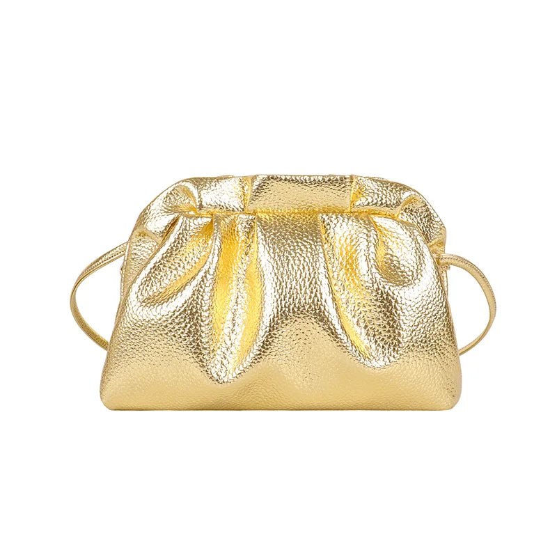 Luxurious Gold Cloud Leather Bags