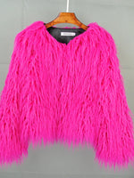 Women Faux Fur High Quality Fluffy Short Coat