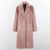 Women Long Thick Warm Soft Colored Winter Coat