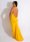 V Neck Backless Spaghetti Strap Party Maxi Dresses