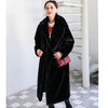 New Women Winter Warm Faux Fur  Turn Down Collar  Warm Coats