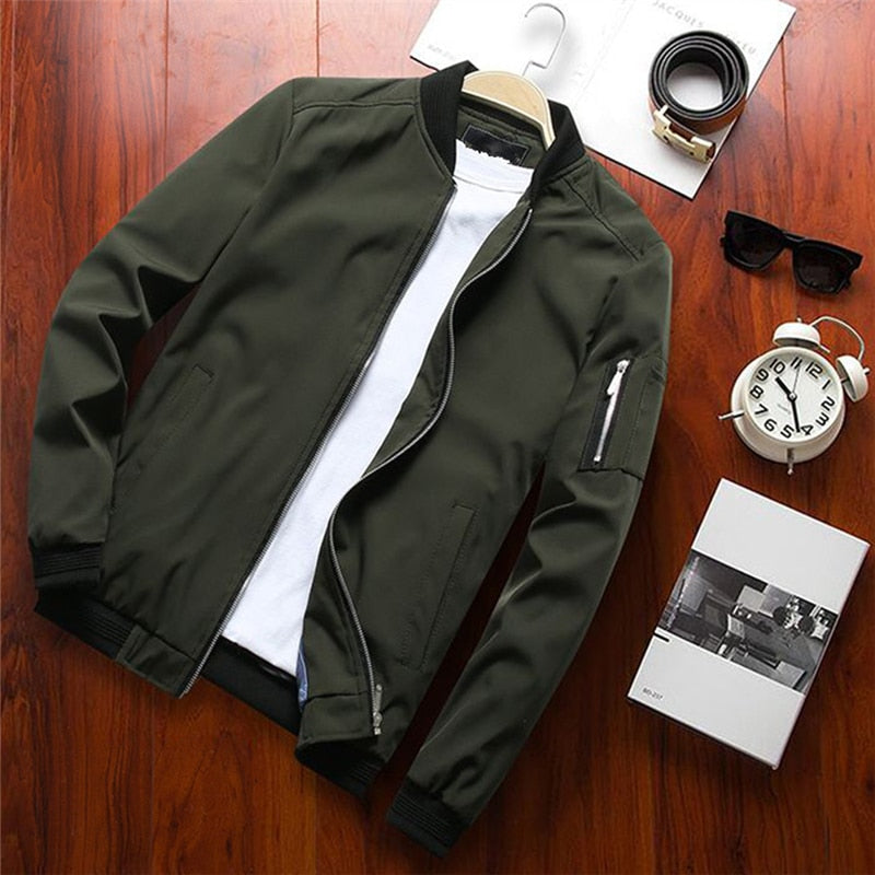 Men’s Thin Slim Long Sleeve  Windbreaker  Jackets