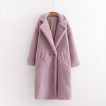 Women Teddy Faux Fur Long Vintage Winter Coats