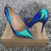 Woman’s  Snake Printed High Heel Shoes