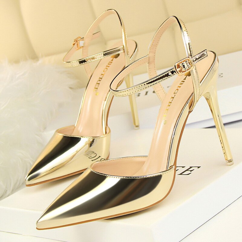 Women’s  Patent Leather 2022  Sexy Party   High Heels Shoes