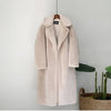 New Women Winter Warm Faux Fur  Turn Down Collar  Warm Coats