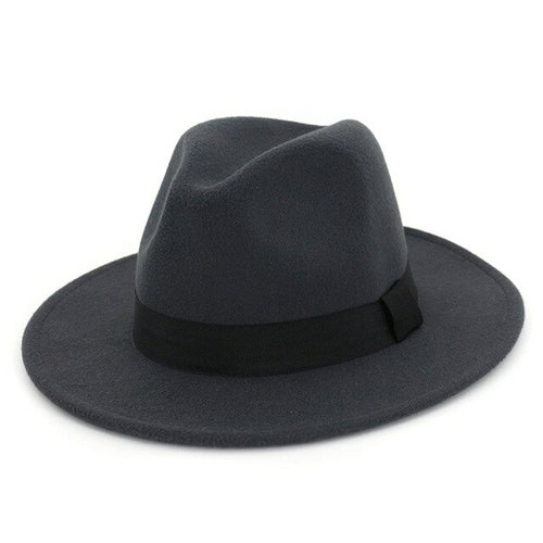 Fedora Women / Men New 7cm Wide Brim Hats