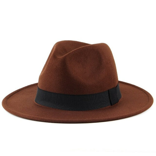 Fedora Women / Men New 7cm Wide Brim Hats