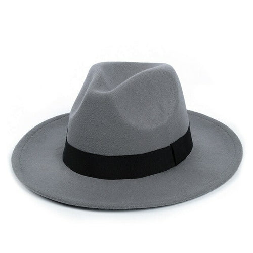 Fedora Women / Men New 7cm Wide Brim Hats