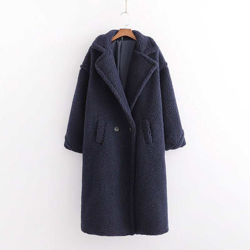 Women Teddy Faux Fur Long Vintage Winter Coats