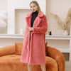 Women Faux Fur Warm Slim Long Mink Winter Coats