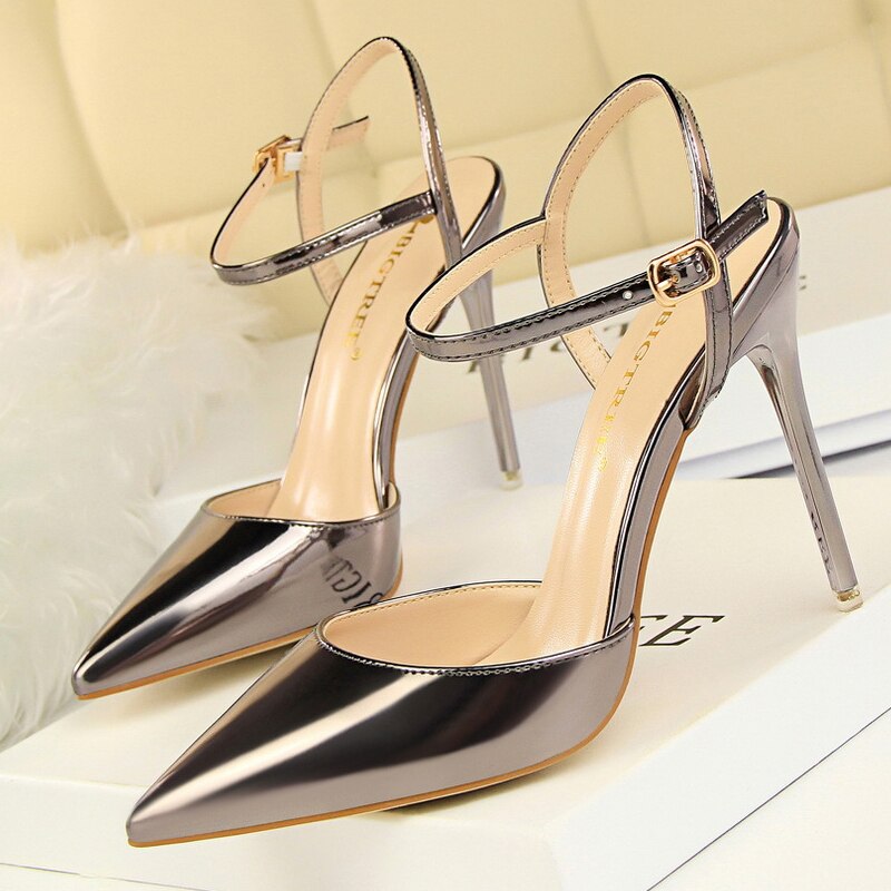 Women’s  Patent Leather 2022  Sexy Party   High Heels Shoes